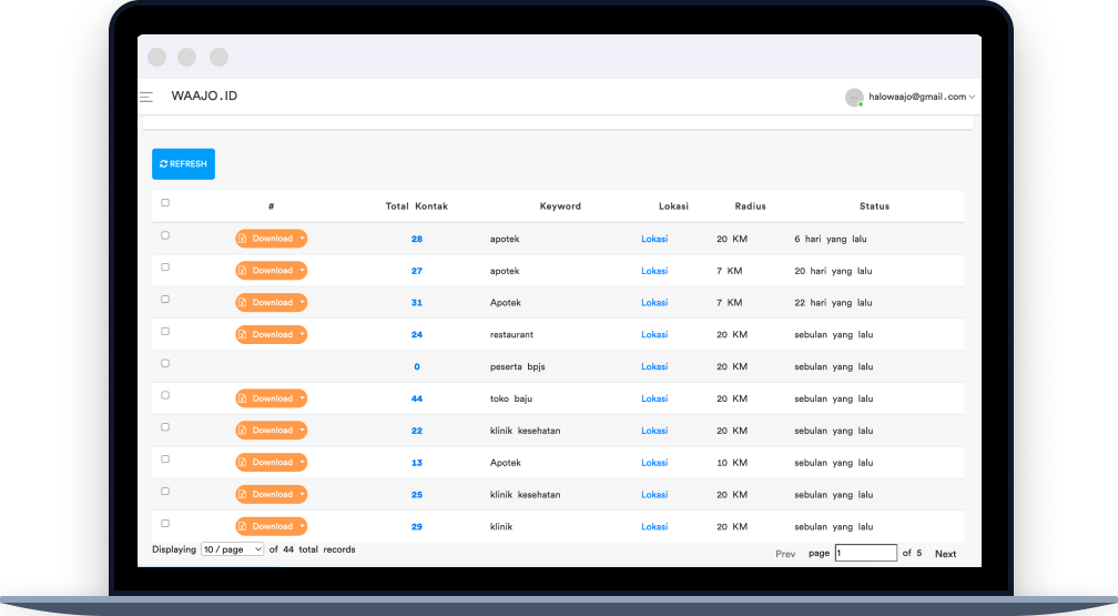 Waajo Dashboard